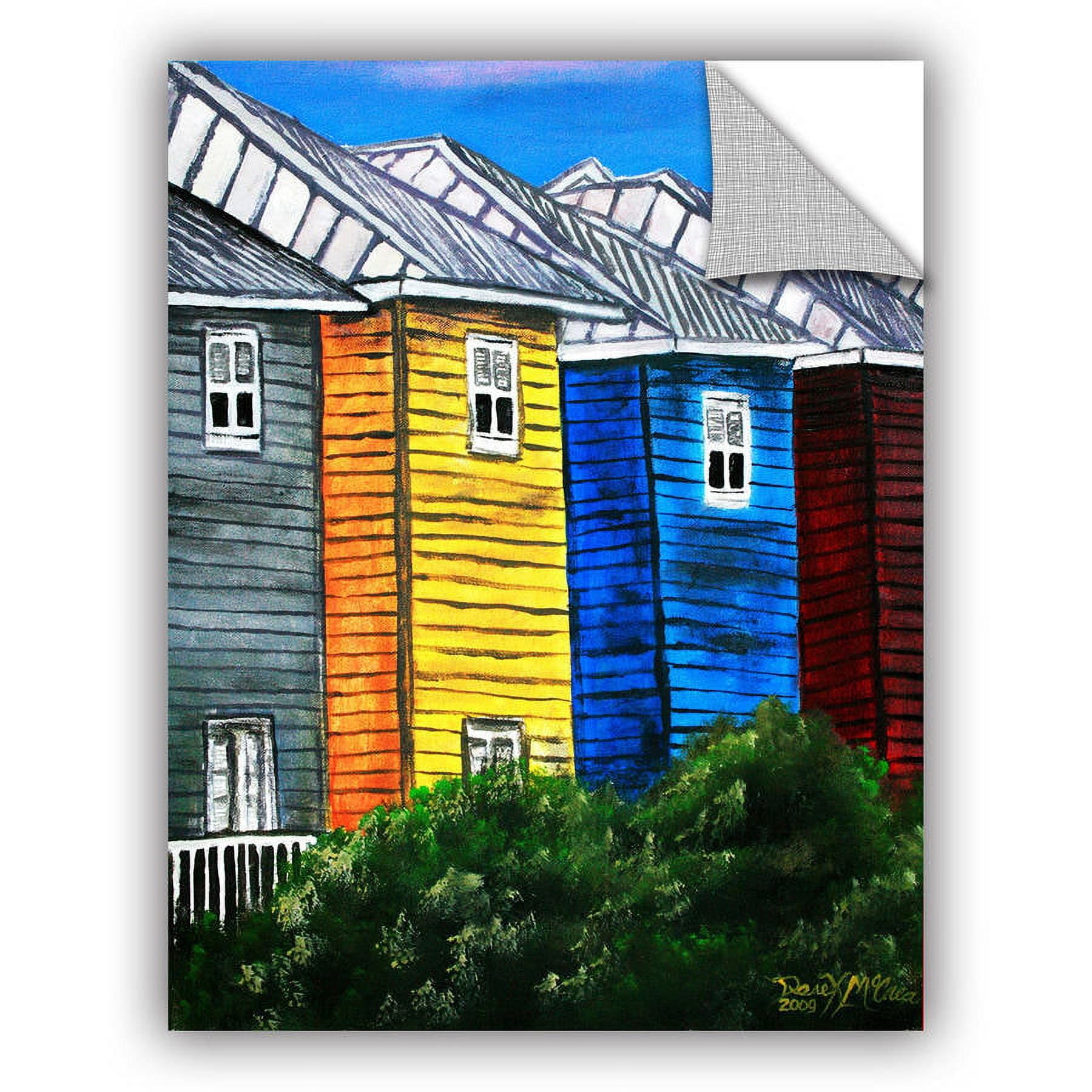ArtAppealz Derek Mccrea "Beach Houses" Removable Wall Art