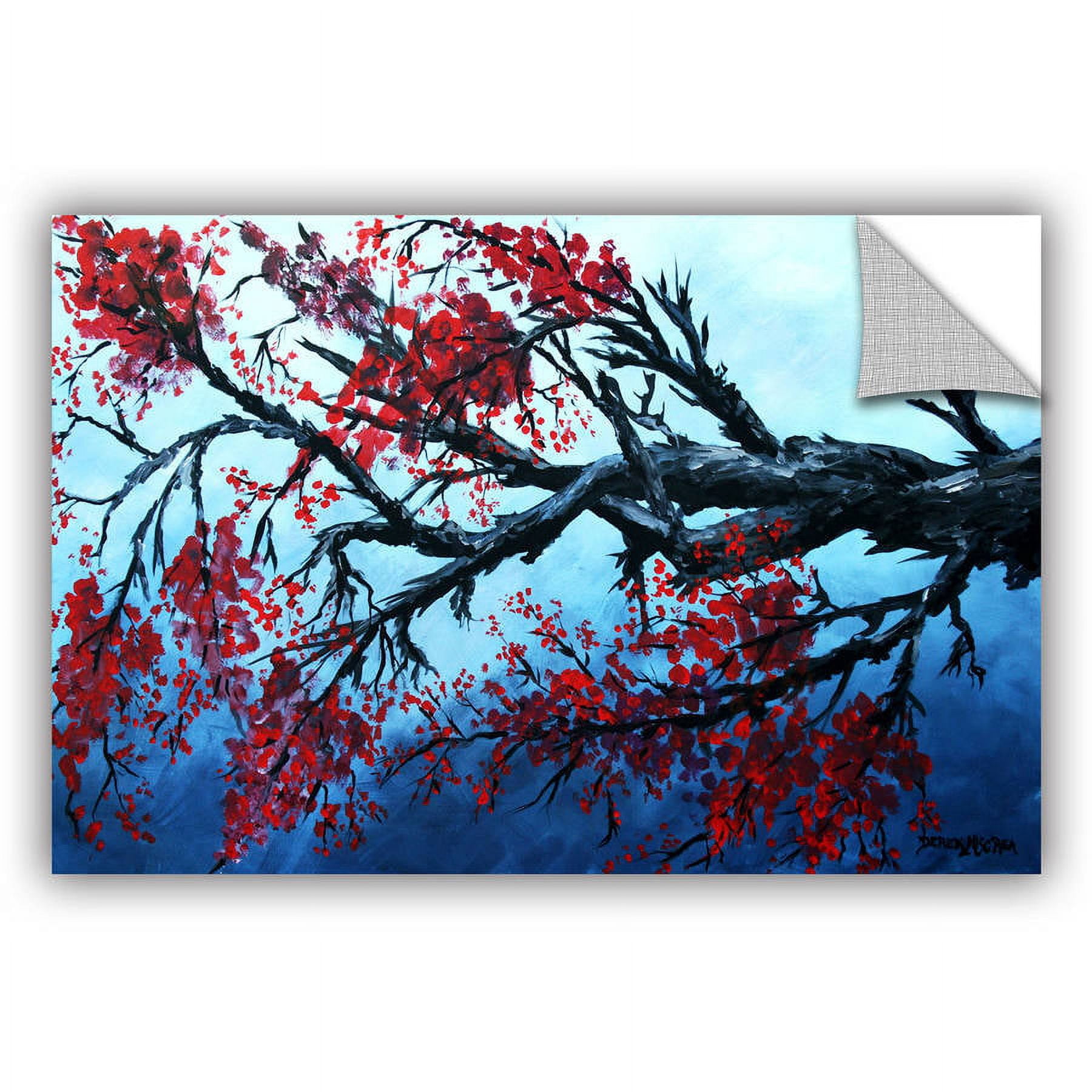 ArtAppealz Derek Mccrea "Japanese Cherry Blossom" Removable Wall Art