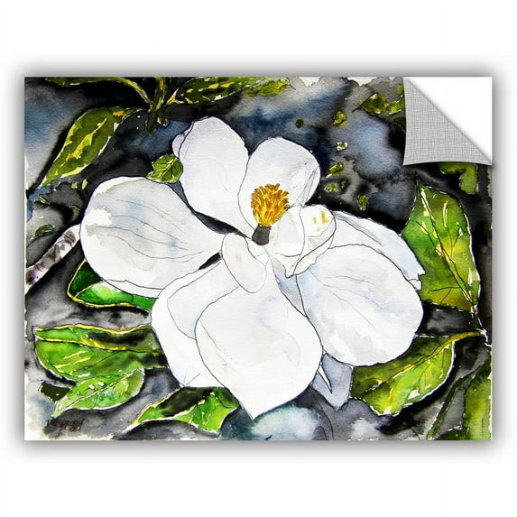 ArtAppealz Derek Mccrea "Magnolia Flower" Removable Wall Art