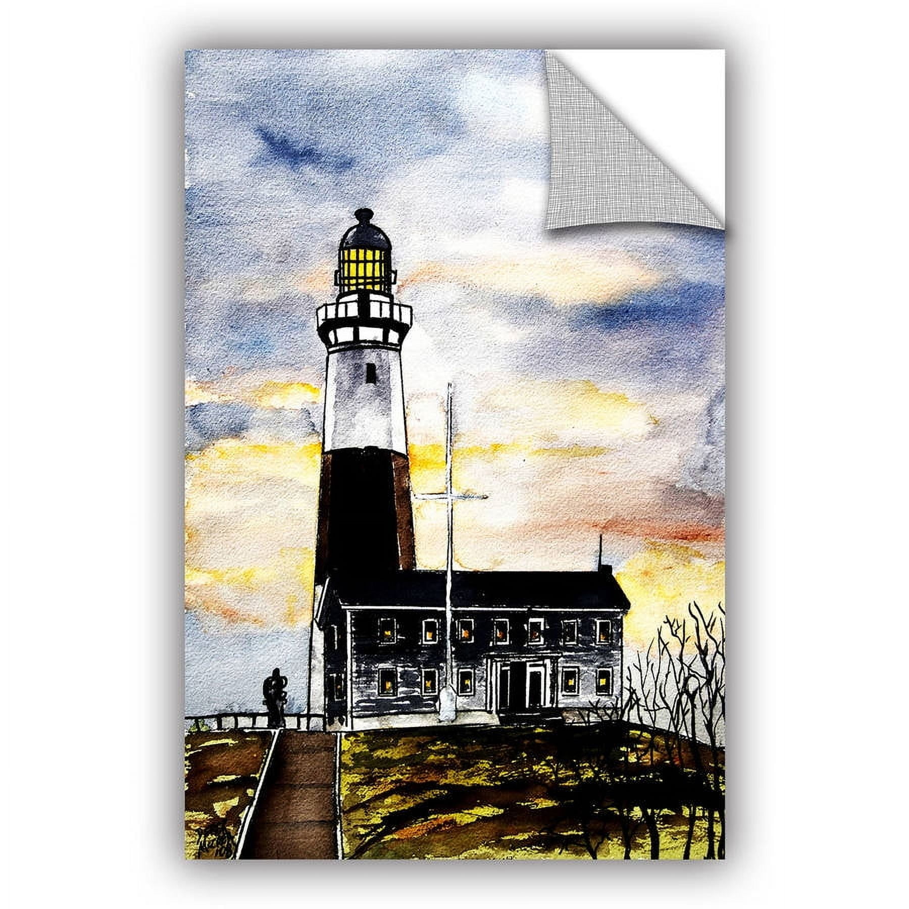 ArtAppealz Derek Mccrea "Montauk Point Lighthouse" Removable Wall Art
