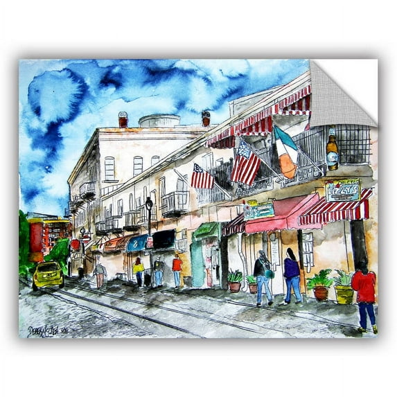 ArtAppealz Derek Mccrea "Savannah River Street" Removable Wall Art
