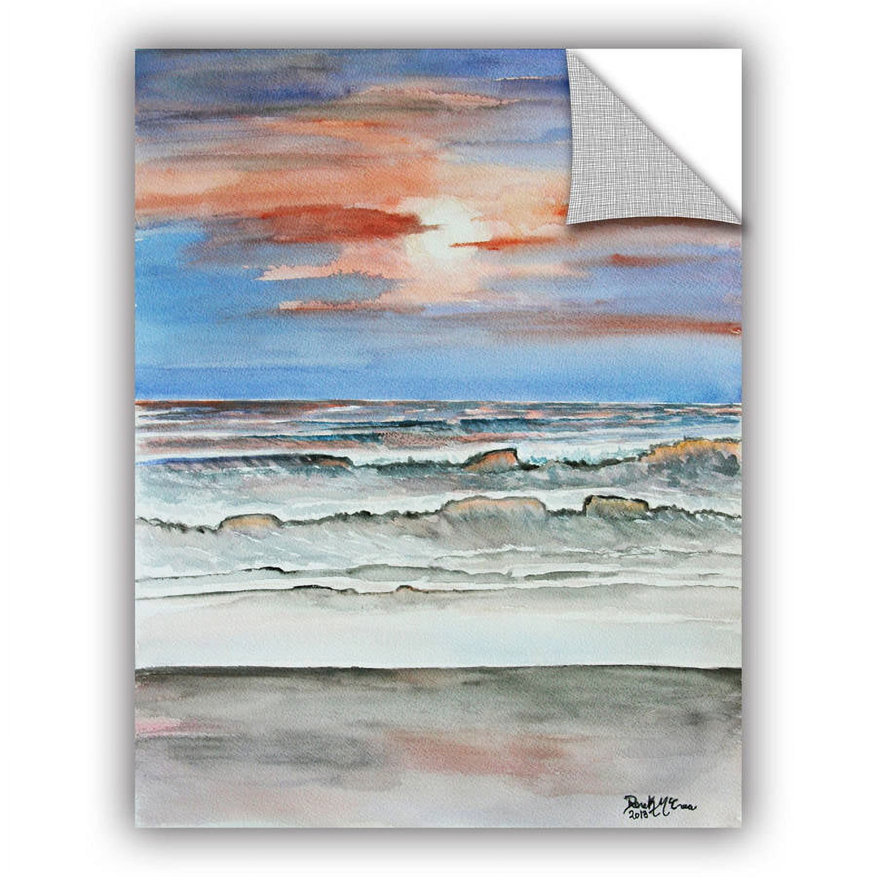 ArtAppealz Derek Mccrea "Sunset Beach" Removable Wall Art