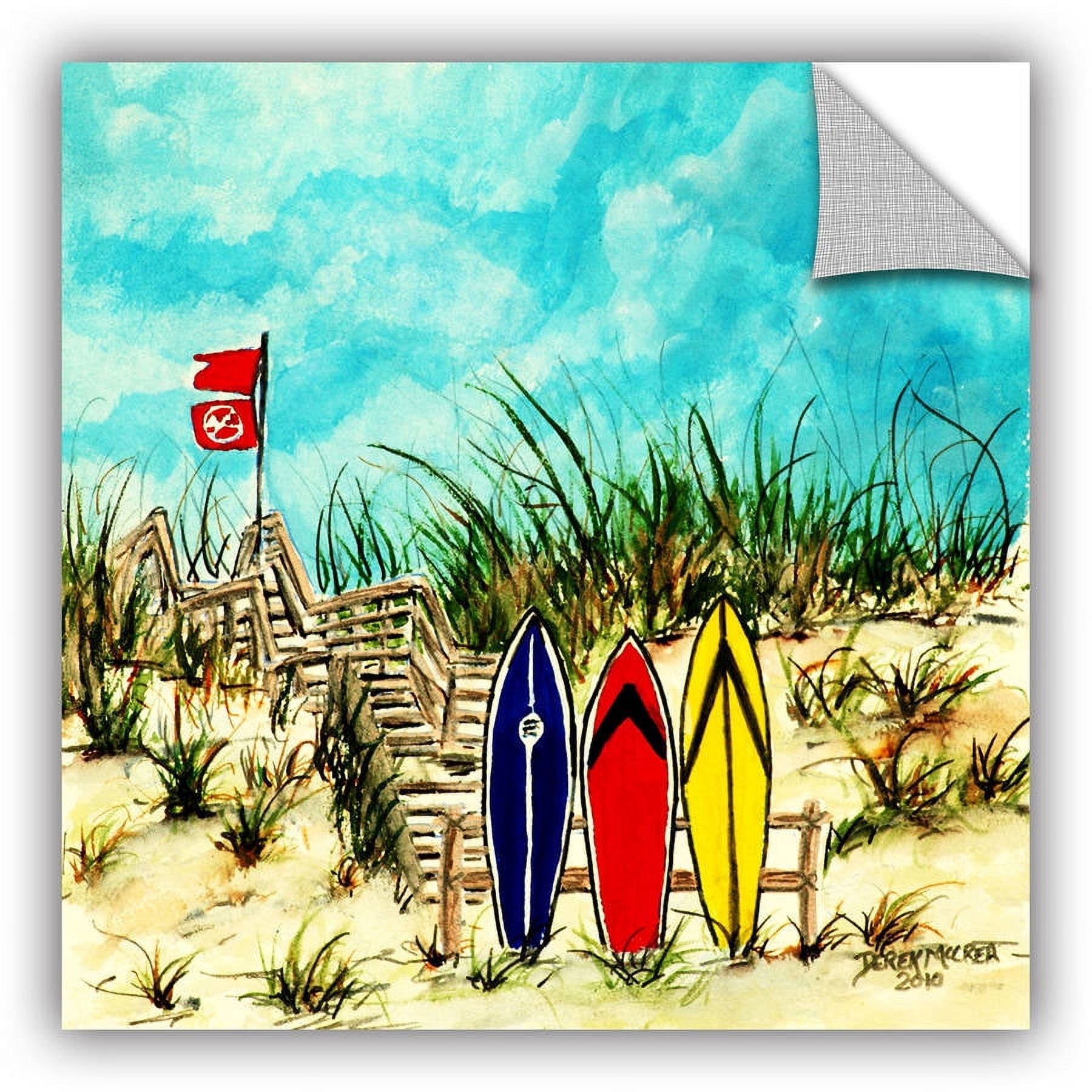 ArtAppealz Derek Mccrea "Surfing" Removable Wall Art