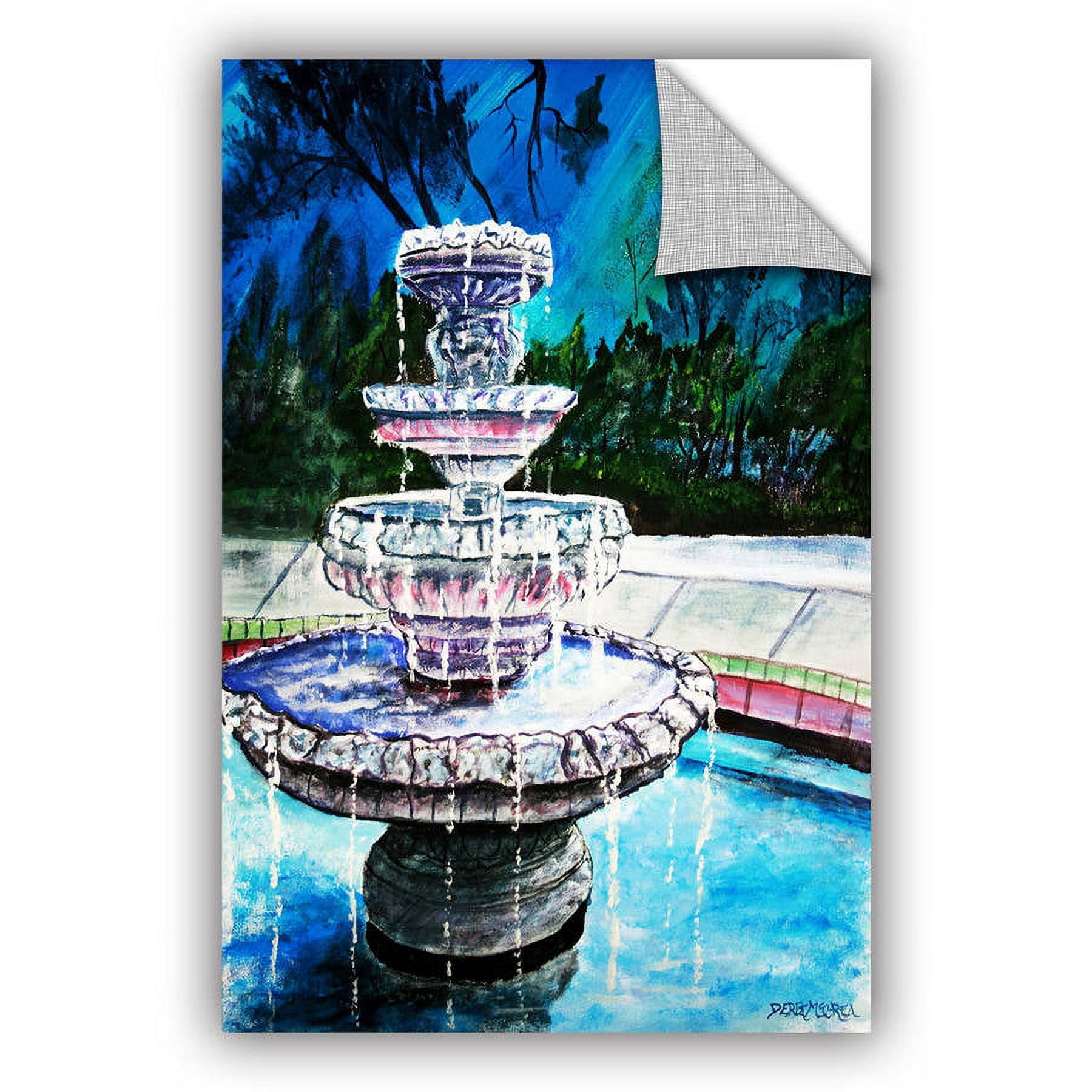 ArtAppealz Derek Mccrea "Water Fountain" Removable Wall Art
