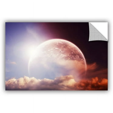 ArtAppealz Dragos Dumitrascu "Light Over Darkness-Russet" Removable Wall Art
