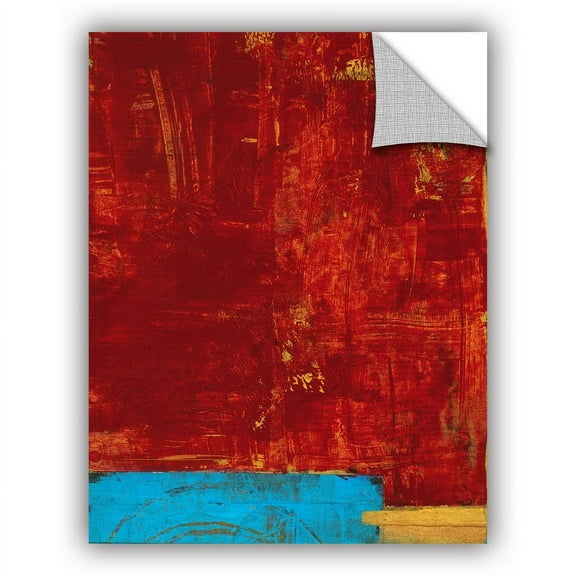 ArtAppealz Elena Ray "Red Abstract" Removable Wall Art