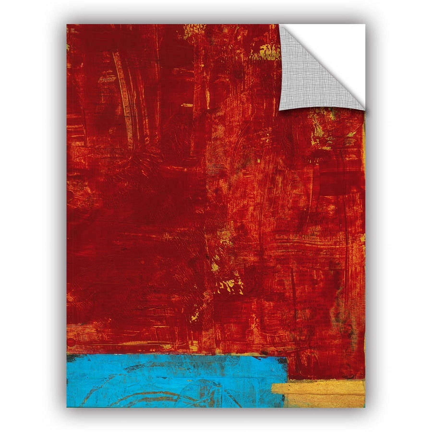 ArtAppealz Elena Ray "Red Abstract" Removable Wall Art