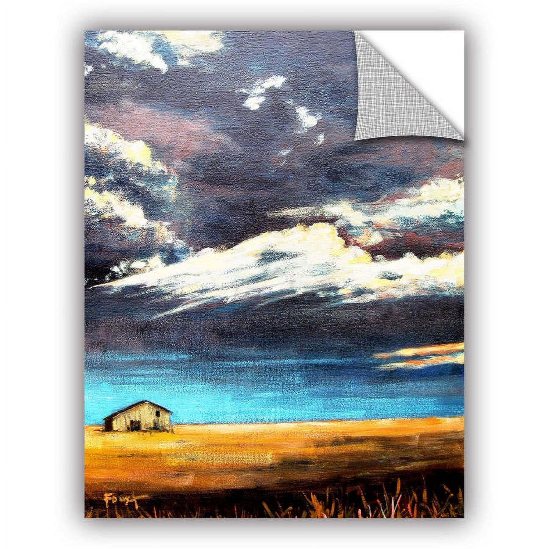 ArtAppealz Gene Foust "Lone Barn" Removable Wall Art