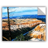 ArtAppealz Gene Foust "Mountain Tops Blue Sky" Removable Wall Art