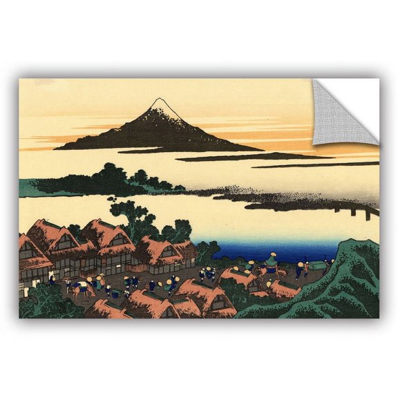 ArtAppealz Katsushika Hokusai "Dawn at Isawa in the Kai Province" Removable Wall Art