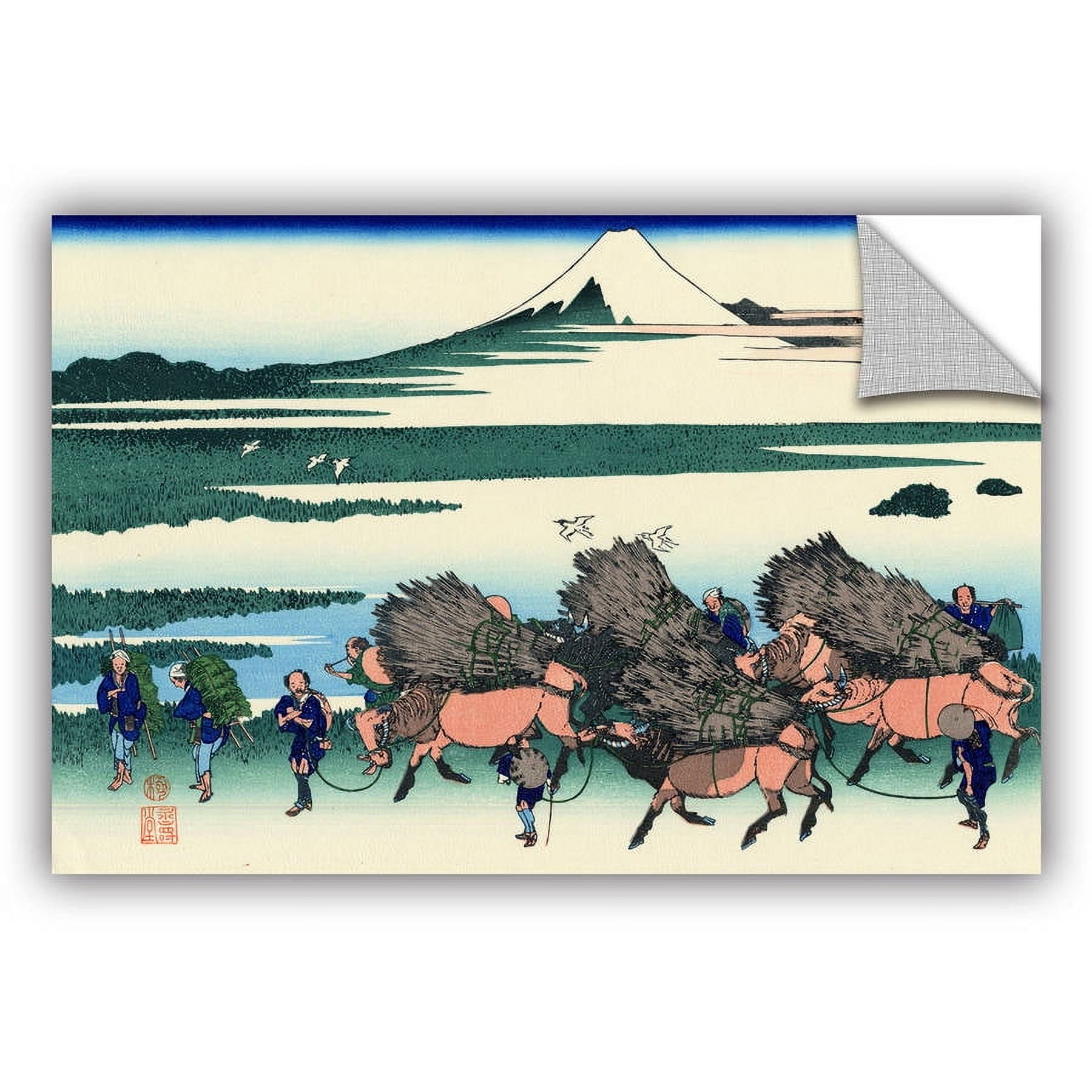 ArtAppealz Katsushika Hokusai "Ono Shindon in the Suraga Province" Removable Wall Art