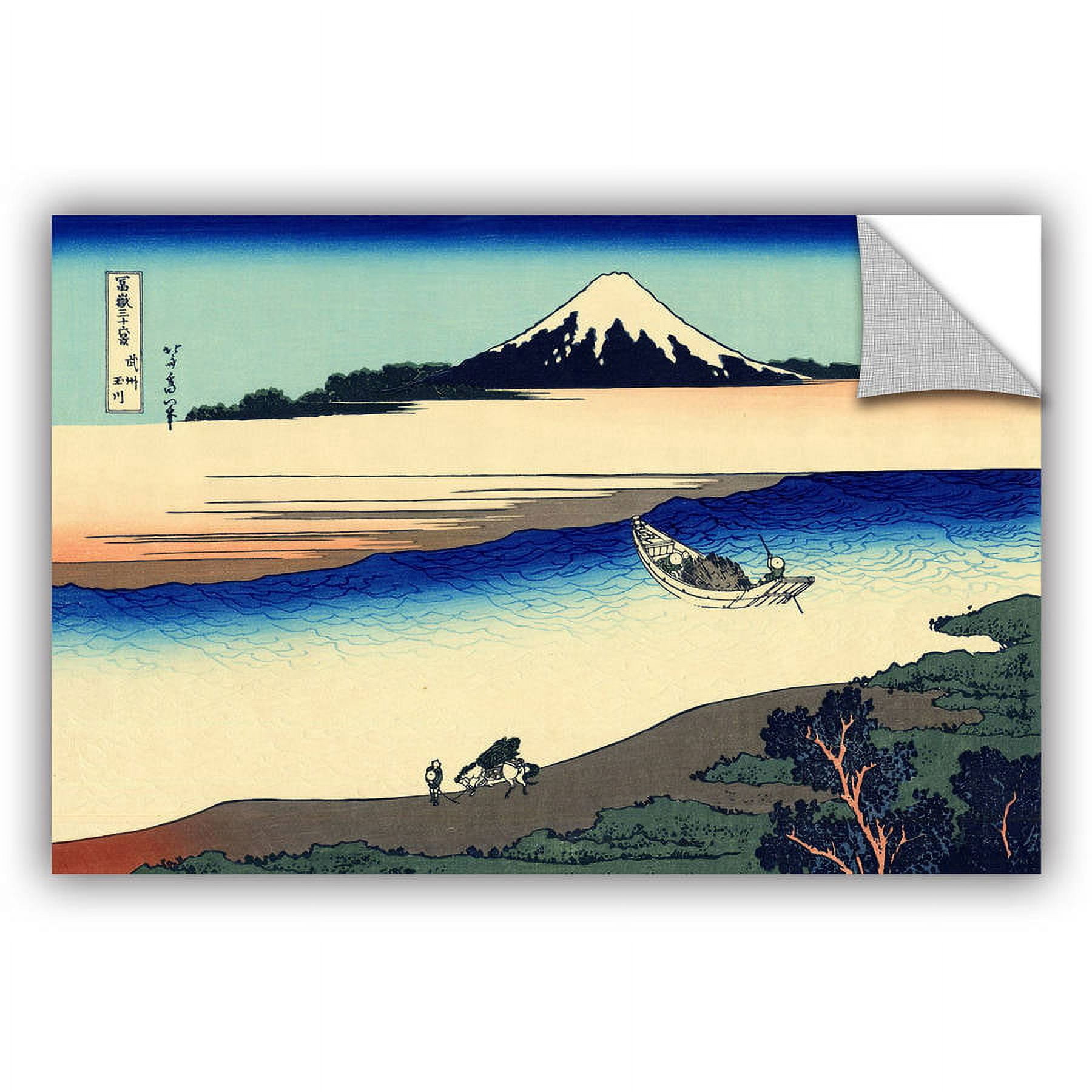 ArtAppealz Katsushika Hokusai "Tama River in the Province of Misushi" Removable Wall Art