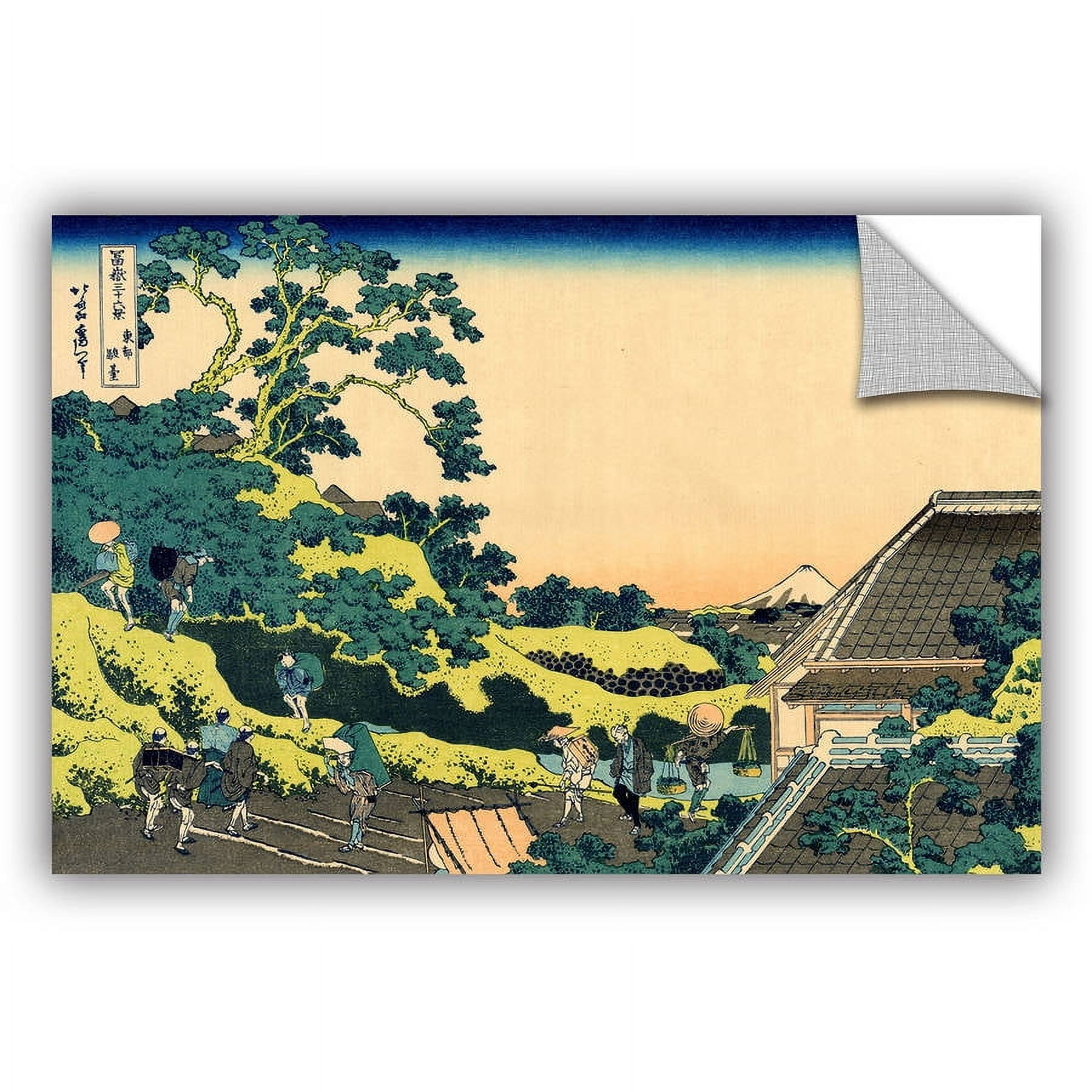 ArtAppealz Katsushika Hokusai "The Fuji Seen from the Mishima Pass" Removable Wall Art