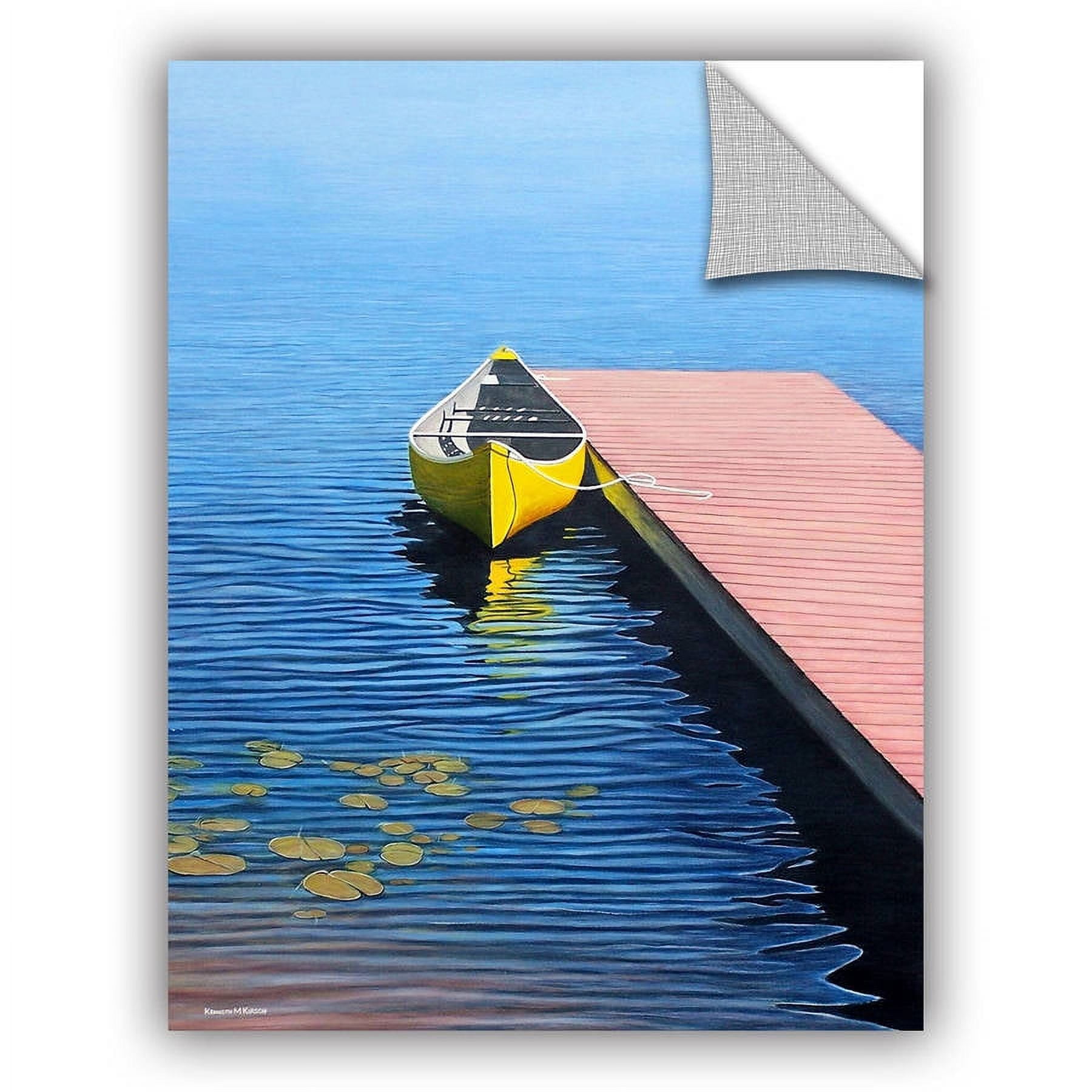 ArtAppealz Ken Kirsch "Yellow Canoe" Removable Wall Art