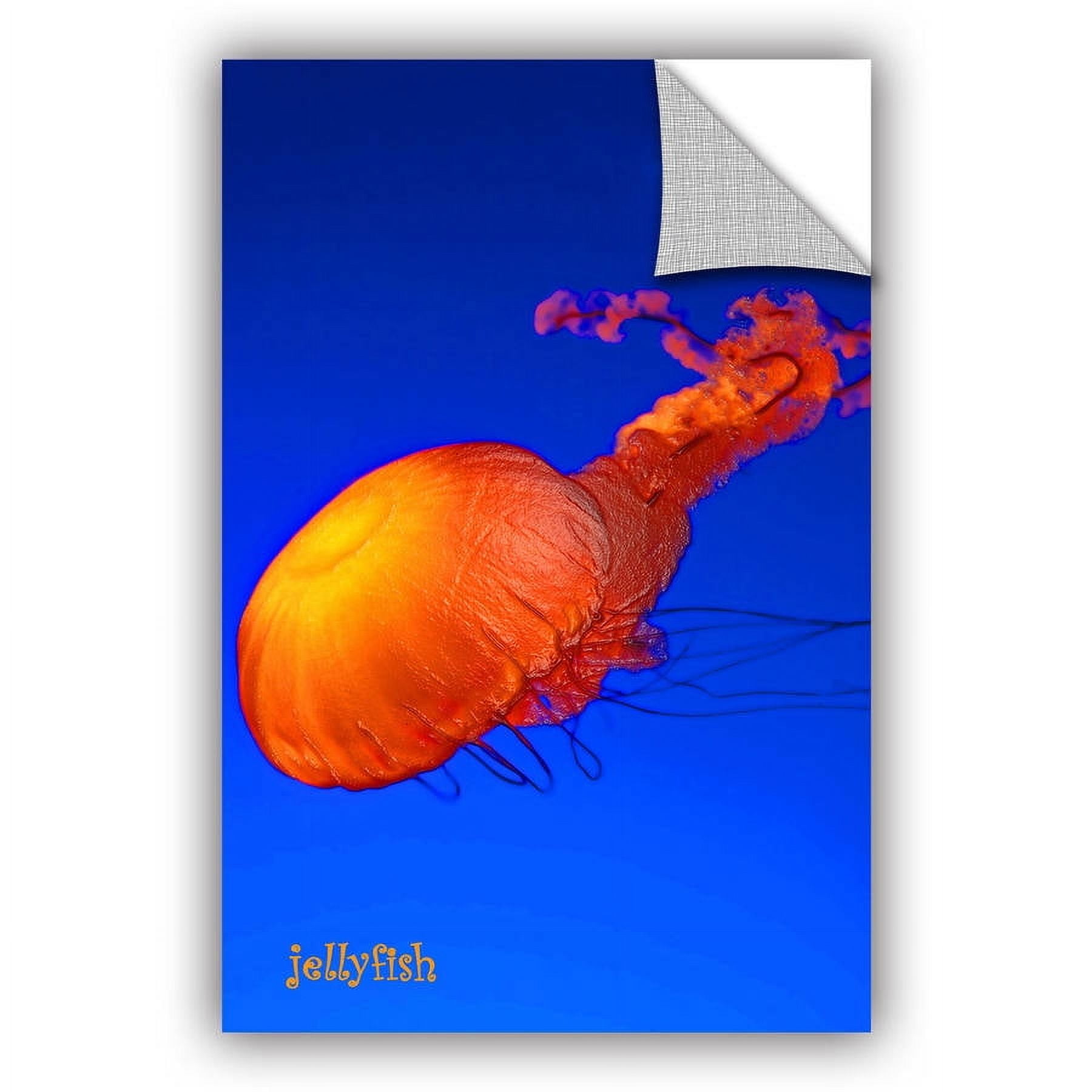 ArtAppealz Linda Parker "Jelly Fish" Removable Wall Art