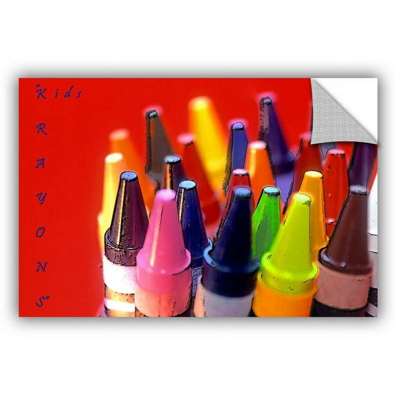 ArtAppealz Linda Parker "Kids Krayons" Removable Wall Art