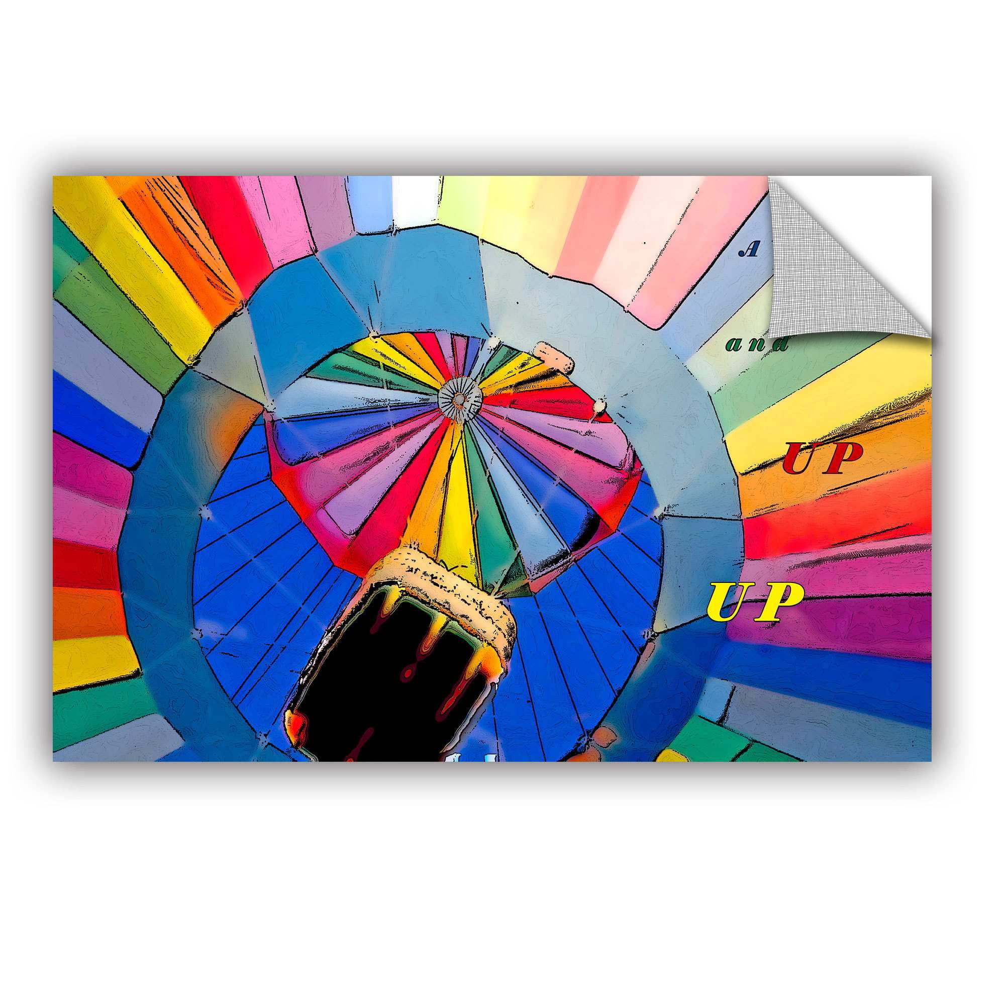 ArtAppealz Linda Parker "Up, Up And Away" Removable Wall Art