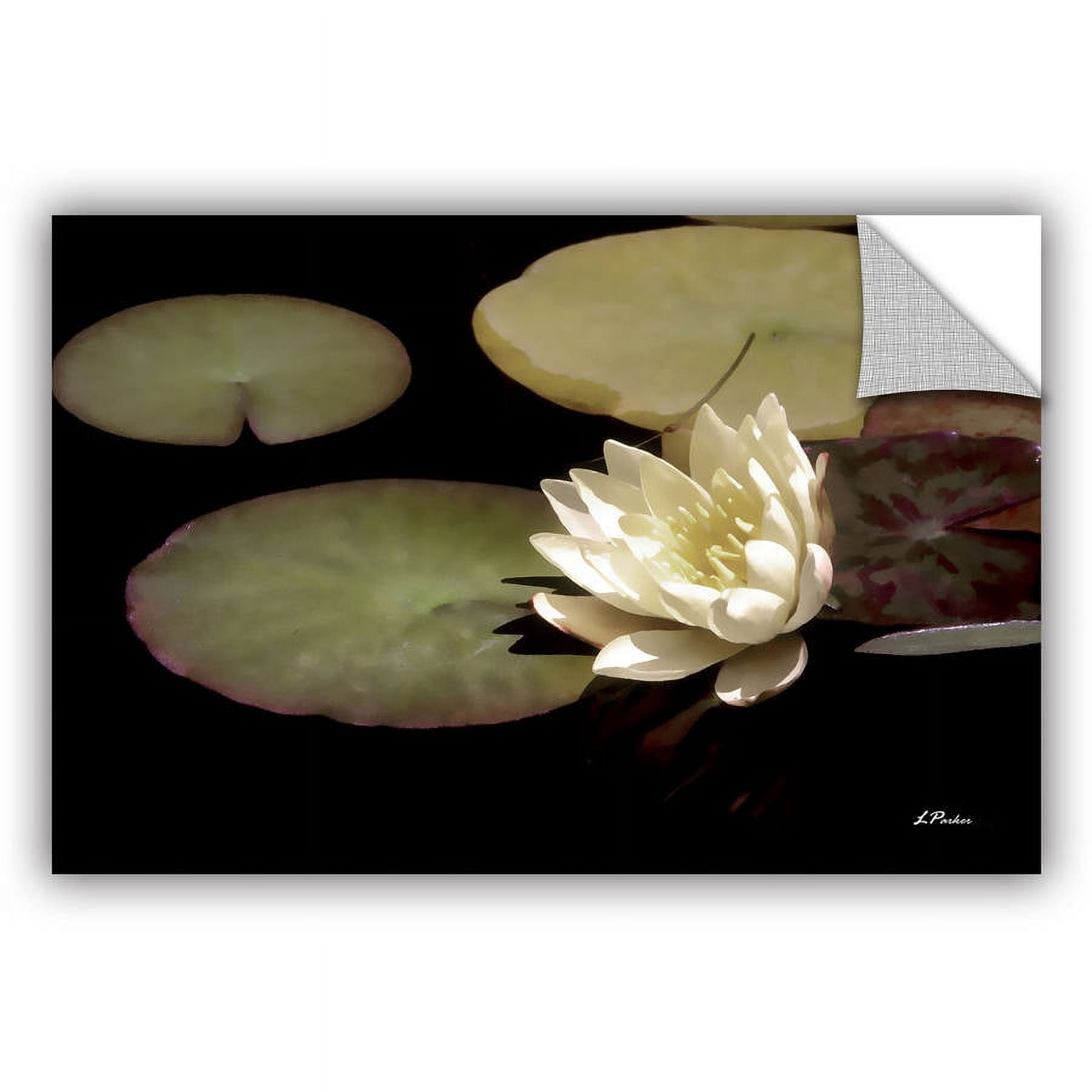 ArtAppealz Linda Parker "Water Lily I" Removable Wall Art