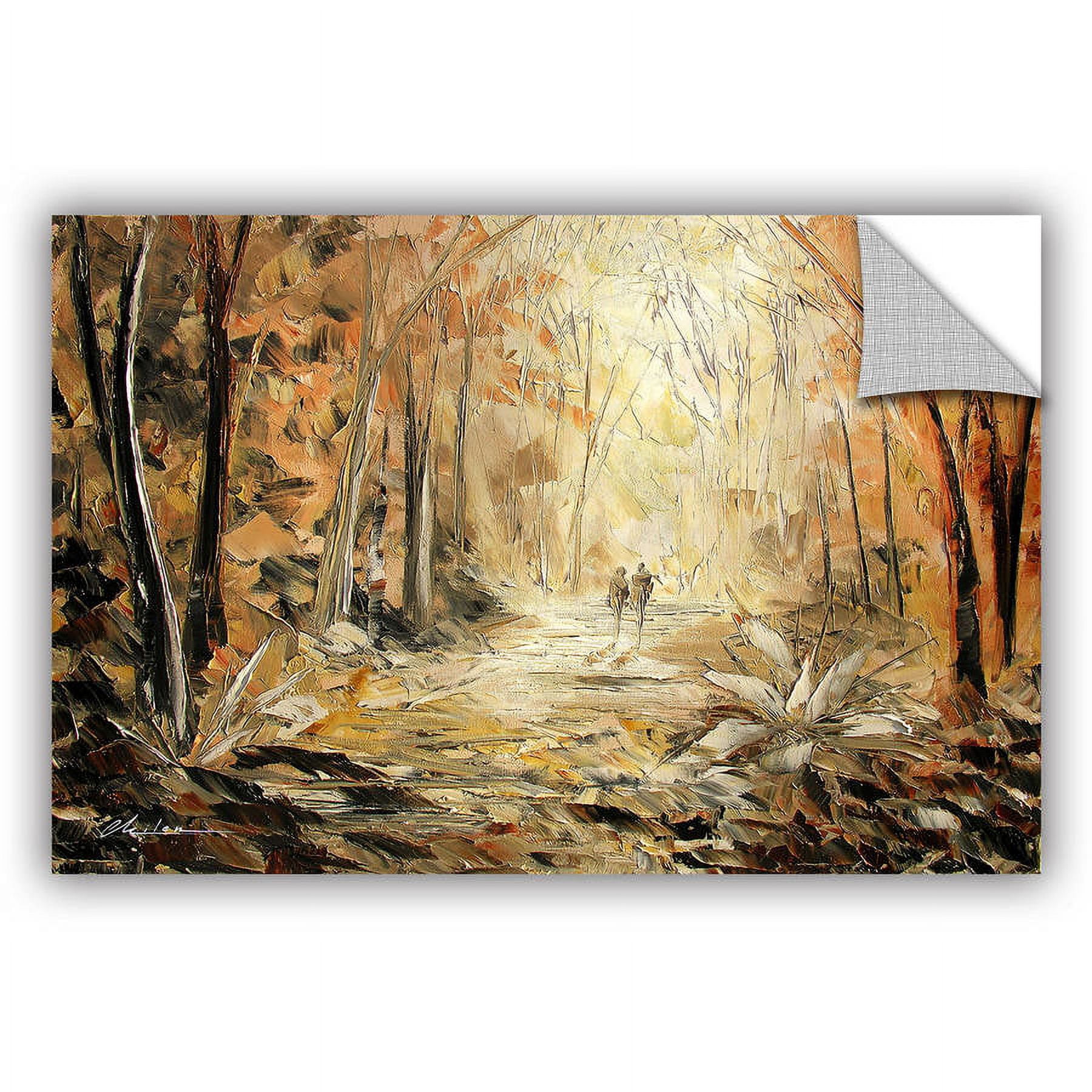 ArtAppealz Milen Tod "Couple's Stroll" Removable Wall Art