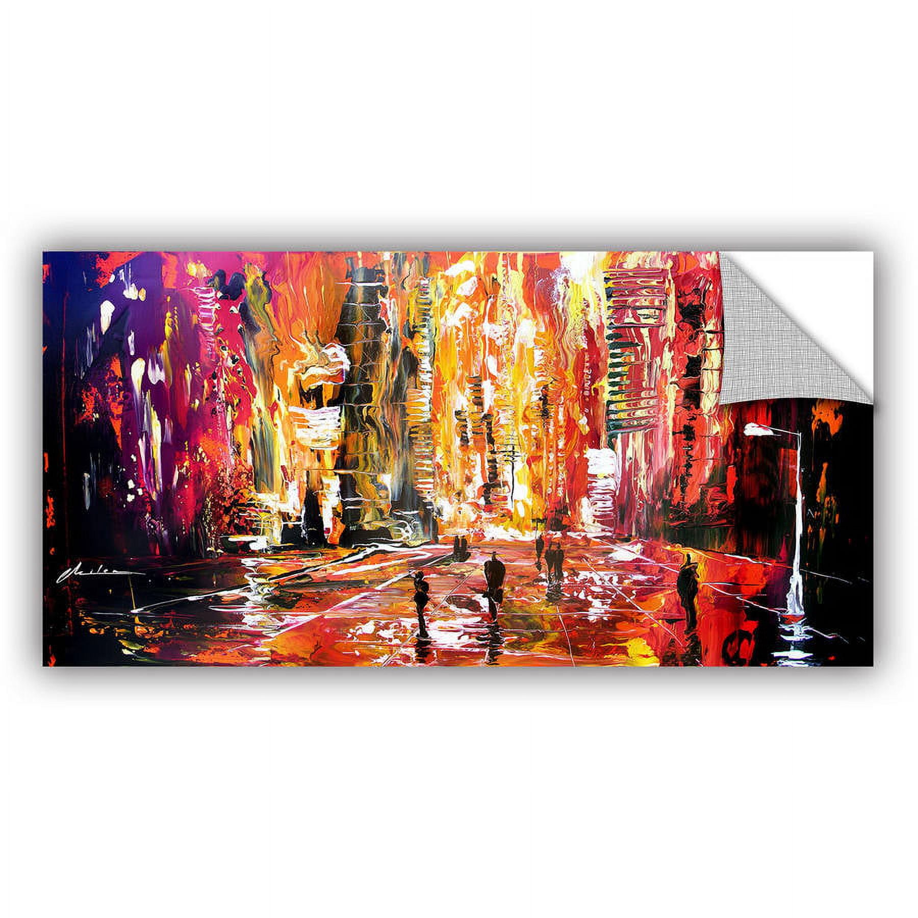 ArtAppealz Milen Tod "Night Life" Removable Wall Art