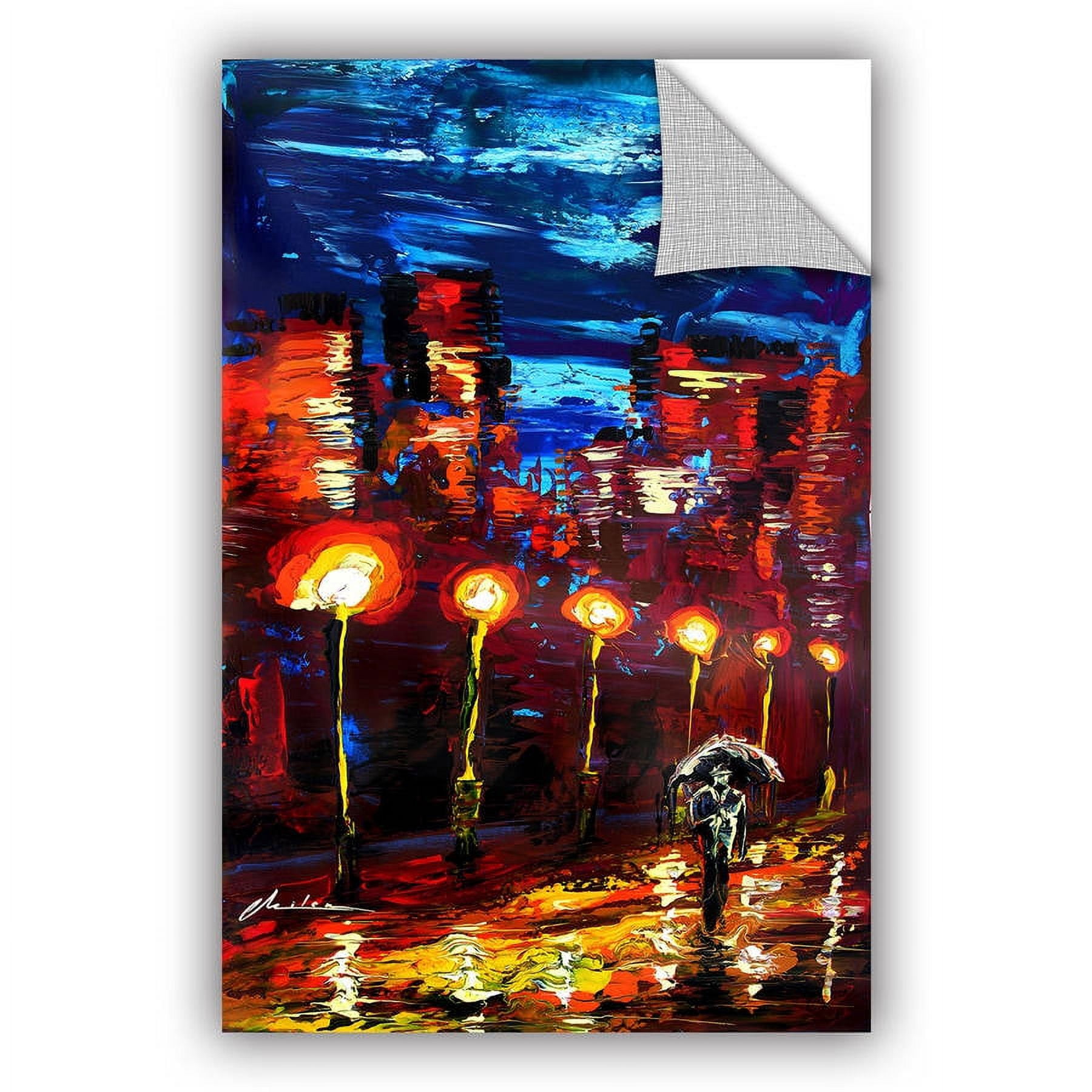 ArtAppealz Milen Tod "Rain 3" Removable Wall Art