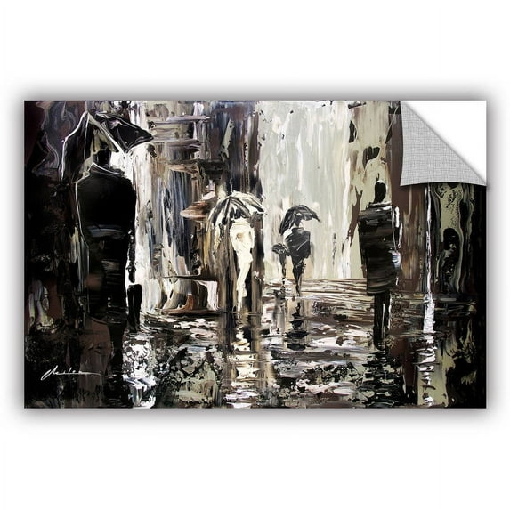 ArtAppealz Milen Tod "Rain" Removable Wall Art