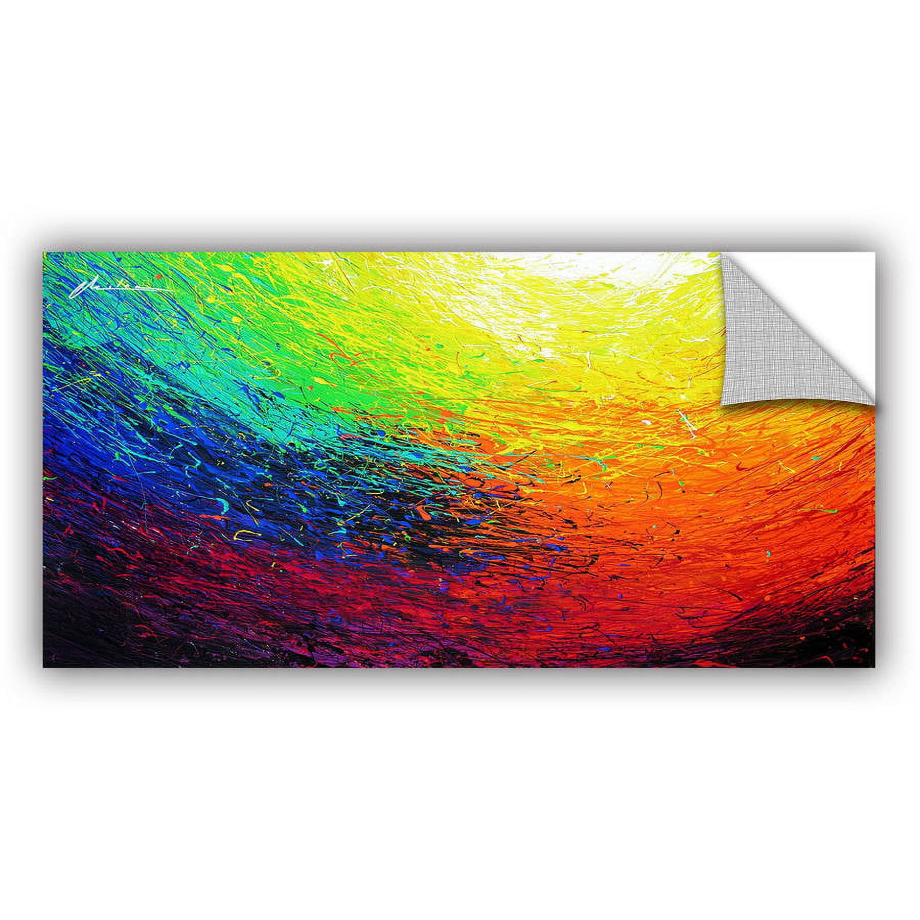 ArtAppealz Milen Tod "Rainbow" Removable Wall Art