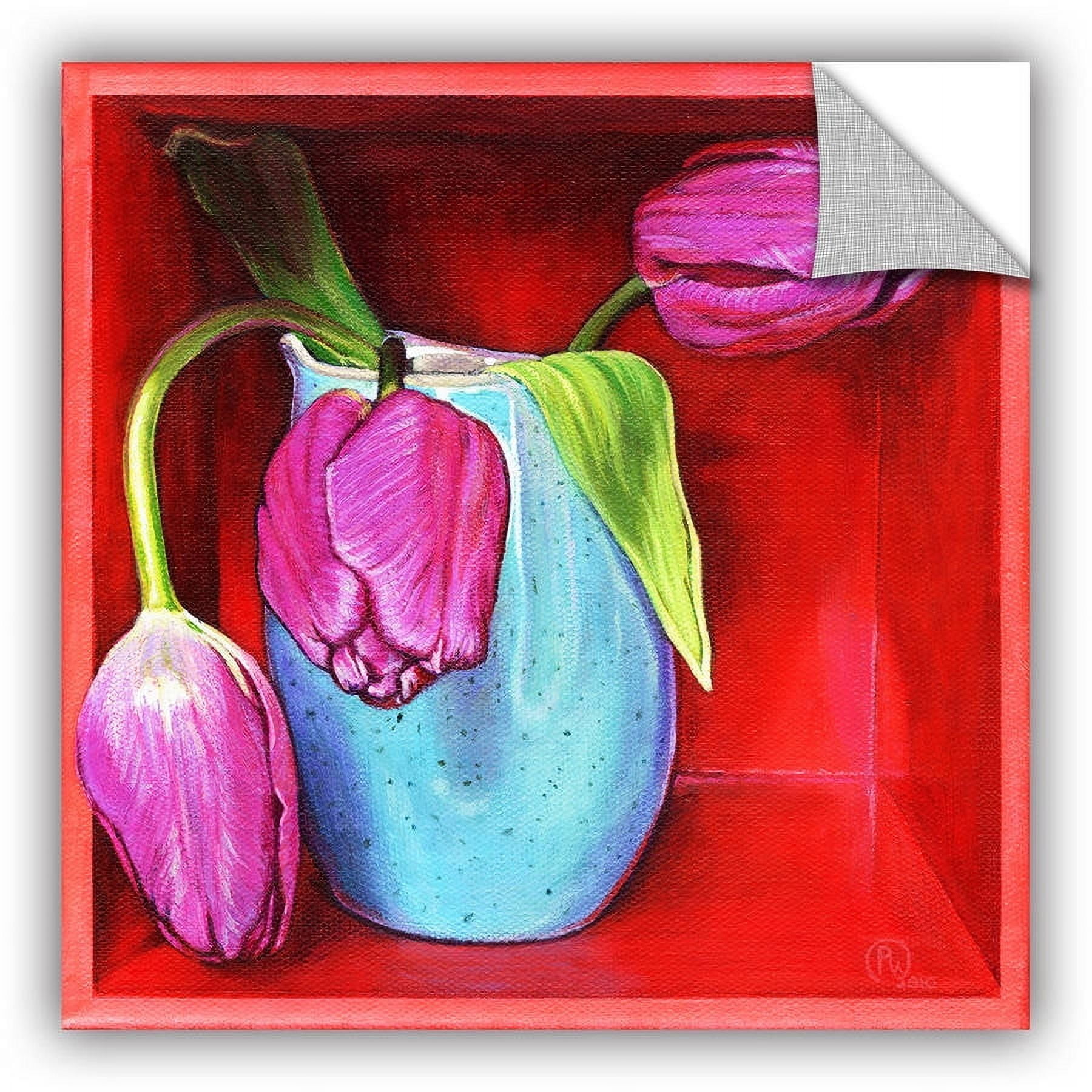 ArtAppealz Paige Wallis "A Trio Of Tulips" Removable Wall Art