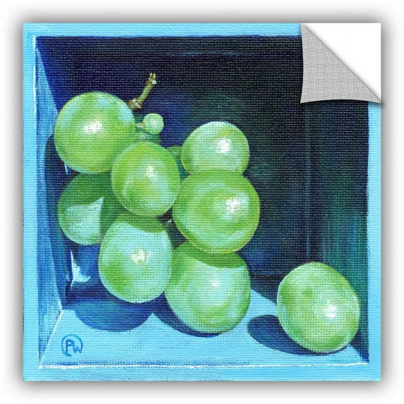 ArtAppealz Paige Wallis "Green Grapes" Removable Wall Art