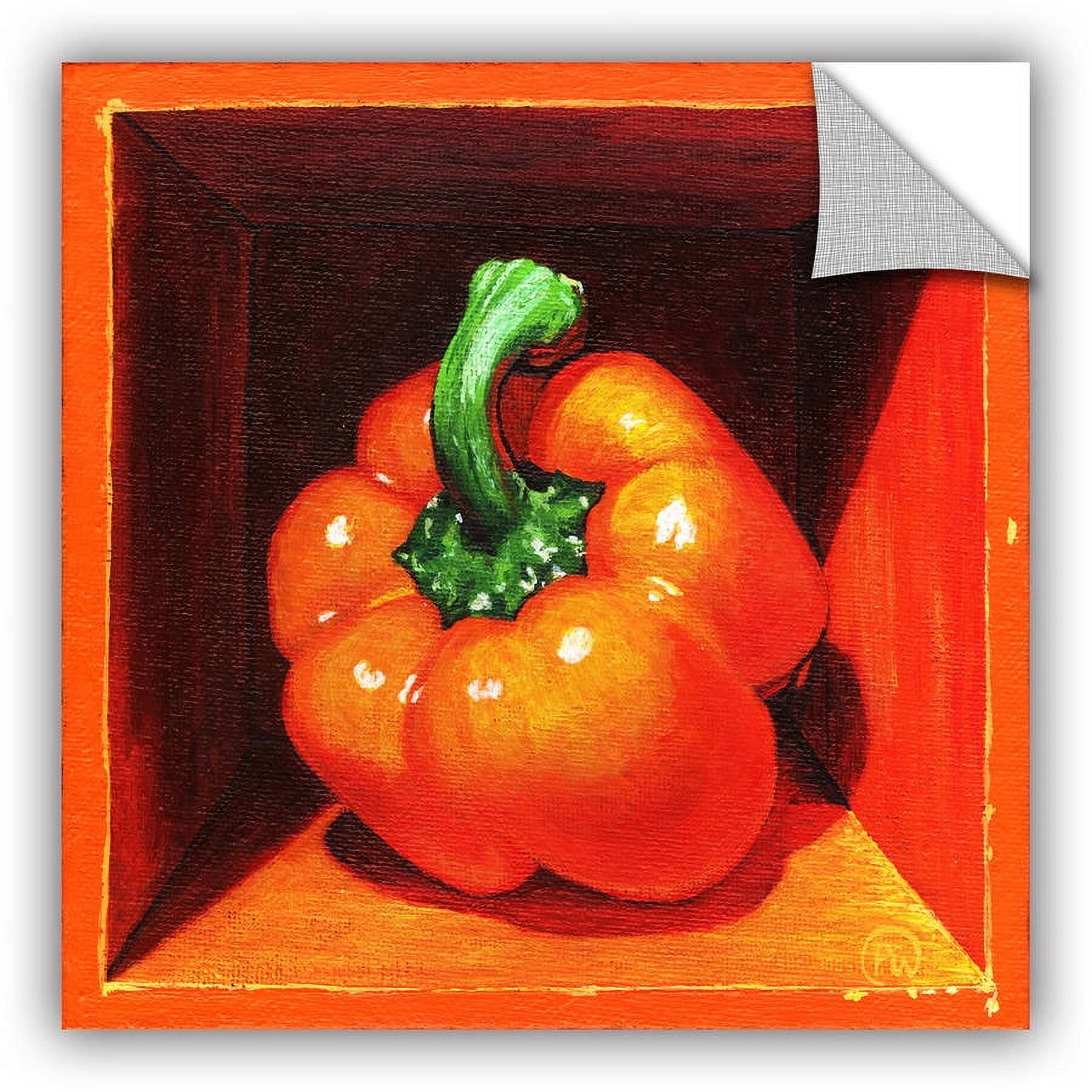 ArtAppealz Paige Wallis "Orange Bell" Removable Wall Art