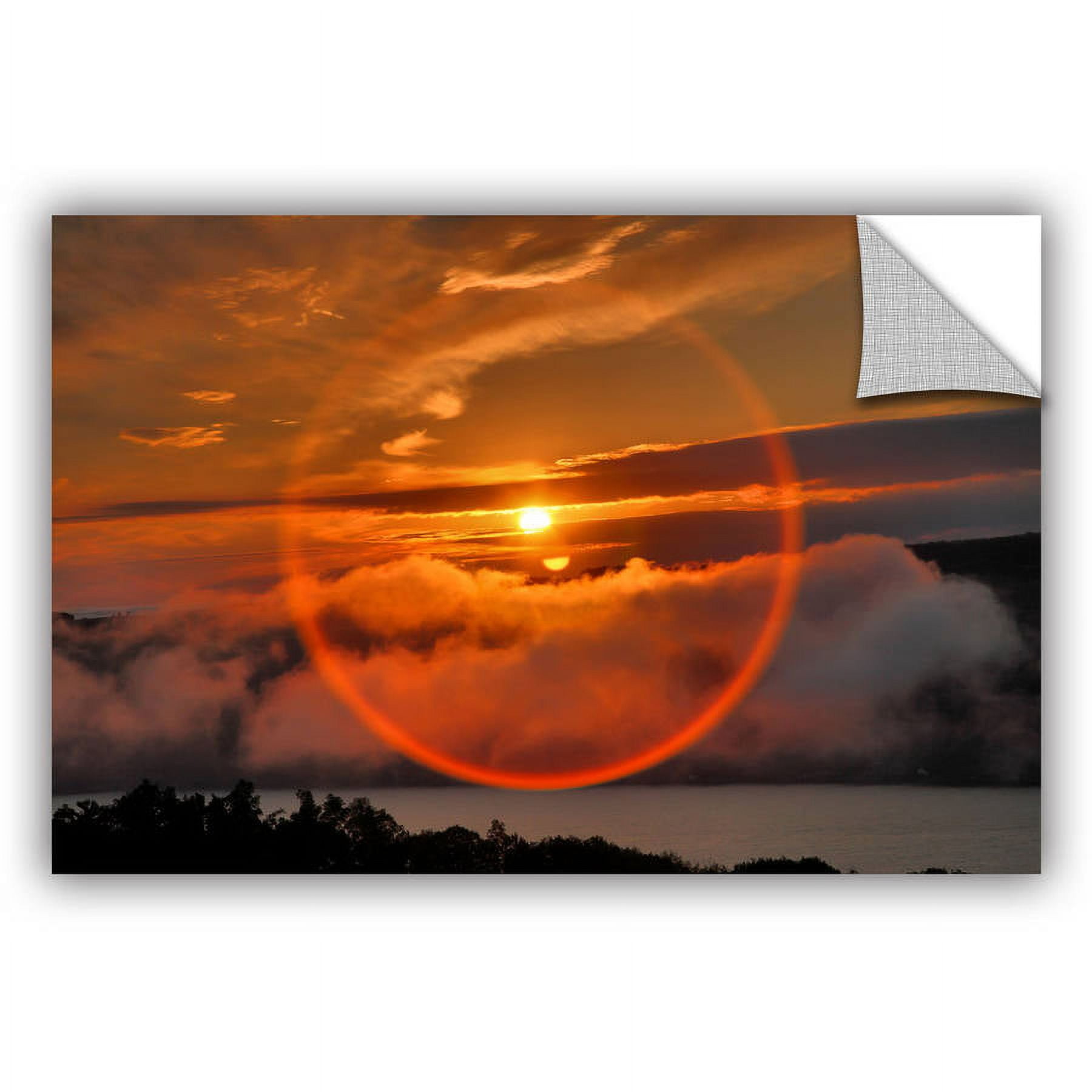 Radiant Sunset Circle Around Sun Canvas Print