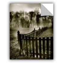 ArtAppealz Steve Ainsworth "Fence in the Fog" Removable Wall Art