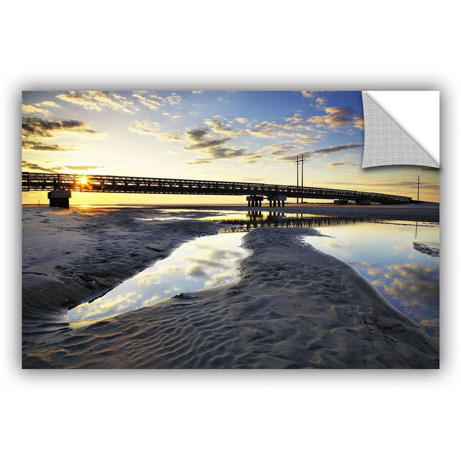 ArtAppealz Steve Ainsworth "Hatteras Pools and Bridge" Removable Wall Art
