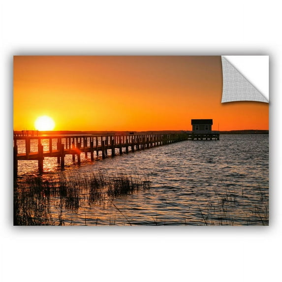 ArtAppealz Steve Ainsworth "House at the End of the Pier" Removable Wall Art