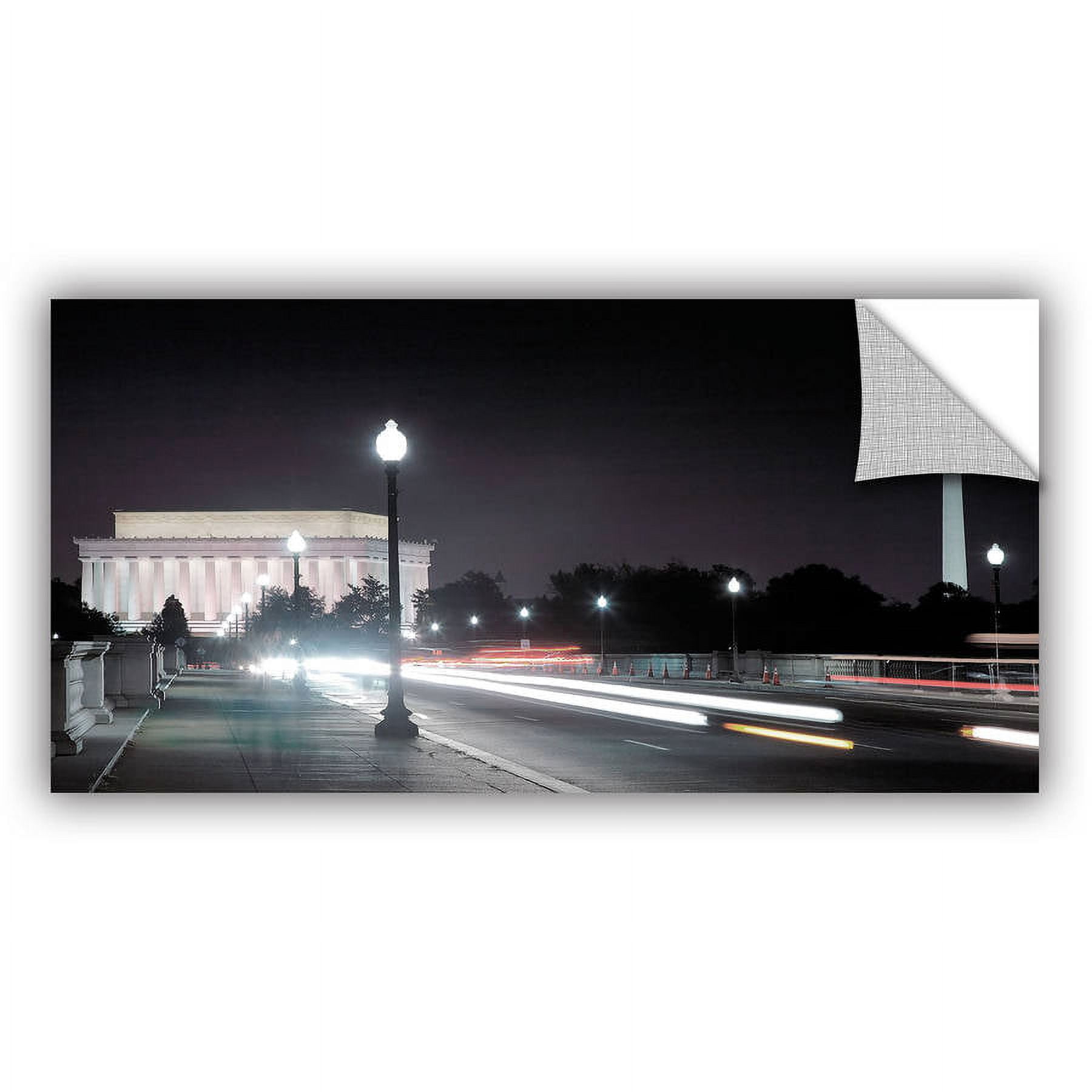 ArtAppealz Steve Ainsworth "Memorial Bridge at Night" Removable Wall Art