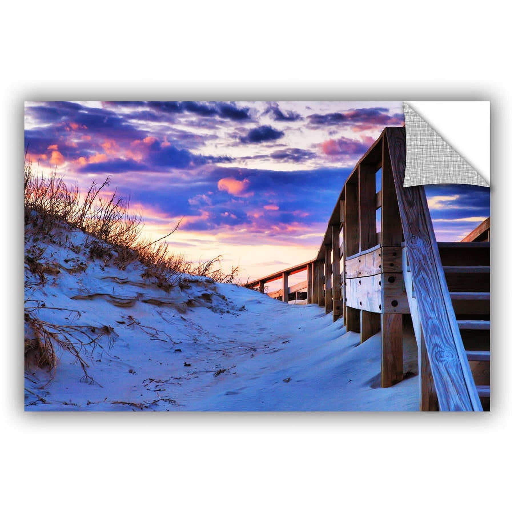 ArtAppealz Steve Ainsworth "Sunset at Ocracoke" Removable Wall Art