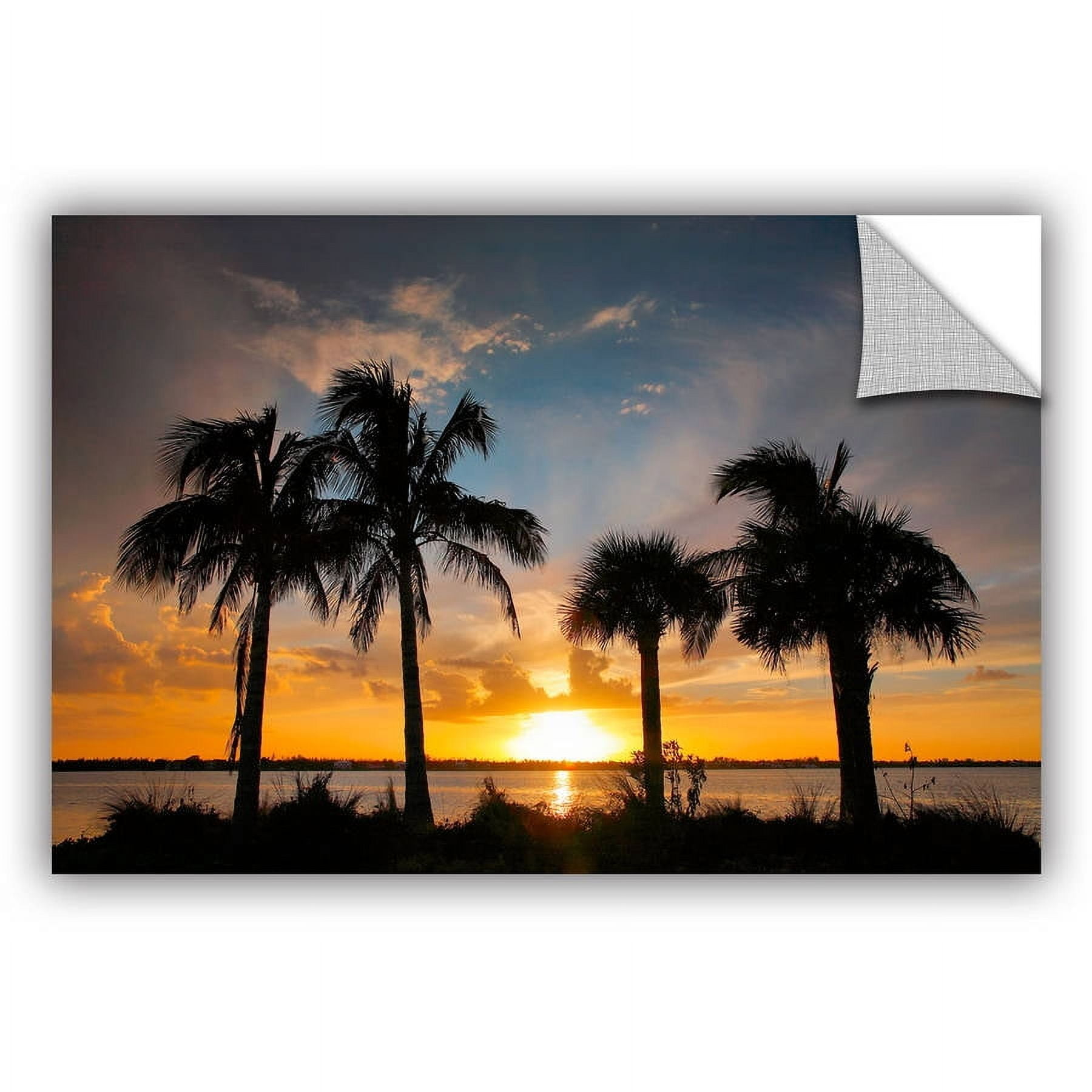 ArtAppealz Steve Ainsworth "Tropical Sunset" Removable Wall Art