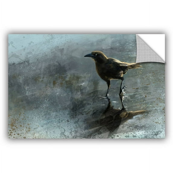ArtAppealz Steve Goad "Bird in A Puddle" Removable Wall Art