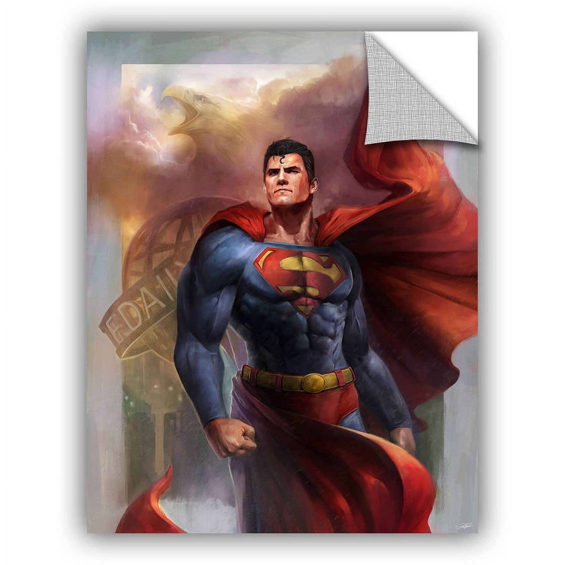 ArtAppealz Steve Goad "Man of Steel" Removable Wall Art