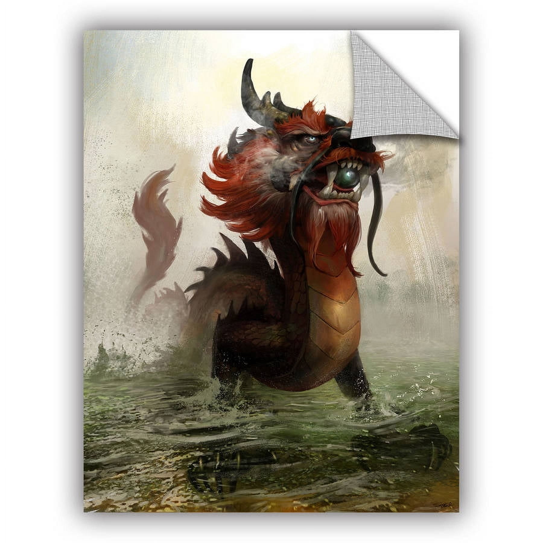 ArtAppealz Steve Goad "Vietnamese Dragon" Removable Wall Art