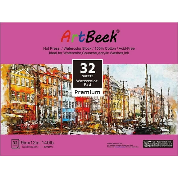 ArtBeek Watercolor Paper Block