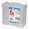 ArtBin 4 Pieces Storage Solution - 2 Scrapbook Boxes (14.125 x 13.625) and 2 Storage Containers (6 x 6)