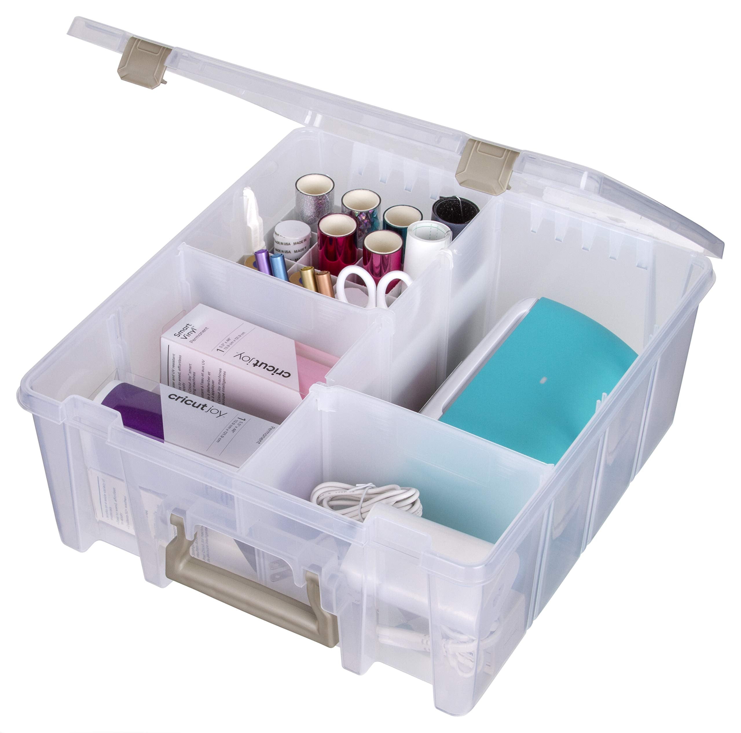 ArtBin AB Designs Super Satchel Doble Profundidad Con Divisores Removibles, Contenedor De Organizacion De Almacenamiento Para El Hogar Apilable ArtBin AB Designs Super Satchel Doble Profundidad Con Divisores Removibles, Contenedor De Organizacion De Almacenamiento Para El Hogar Apilable