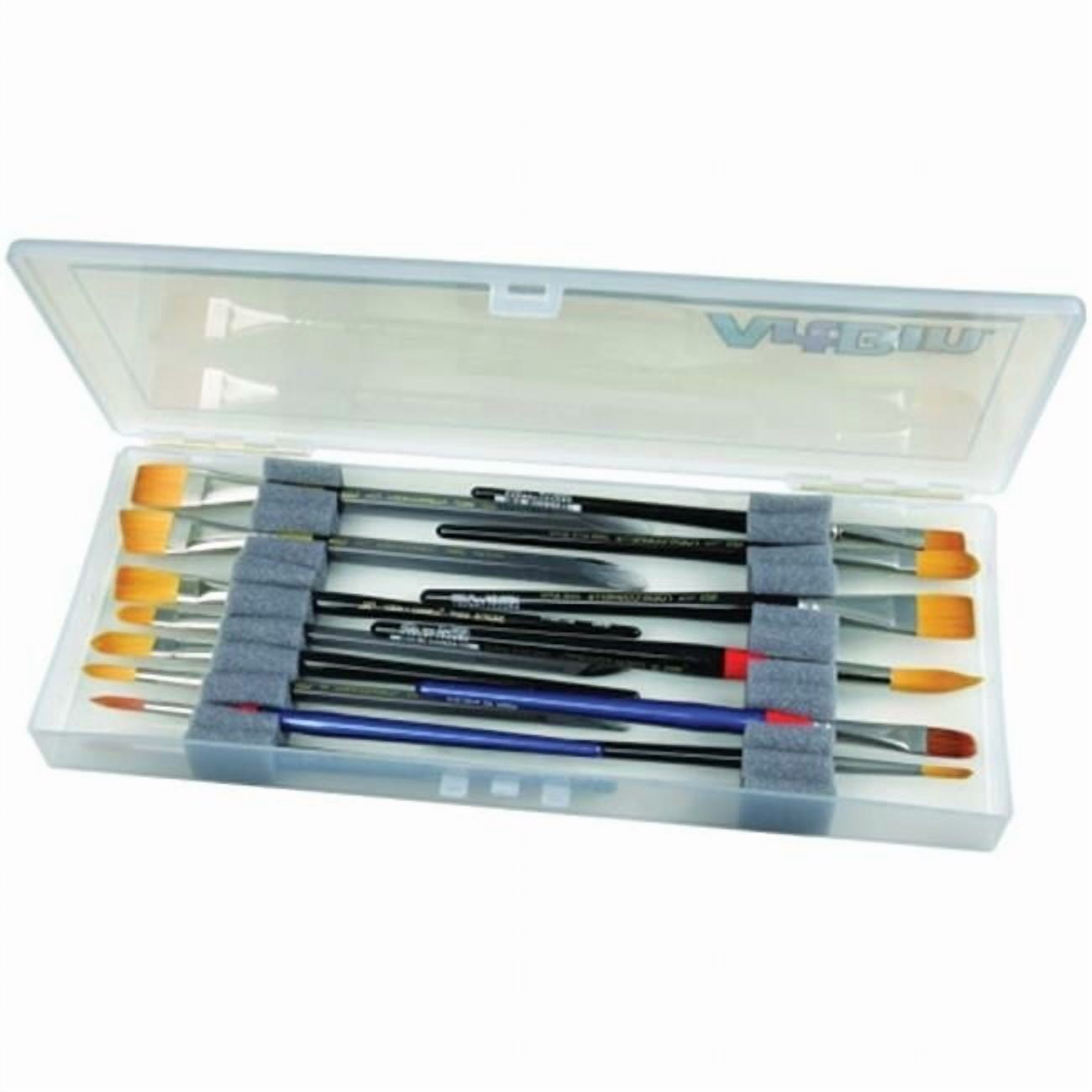 ArtBin ArtBin Brush Box-14''X6''X1.25'' Translucent