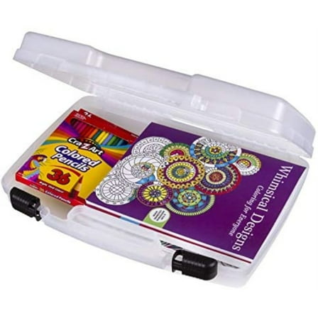 ArtBin Carrying Case, Extra Large - 17"W x 12-3/8"H x 3-7/8"D, Translucent White