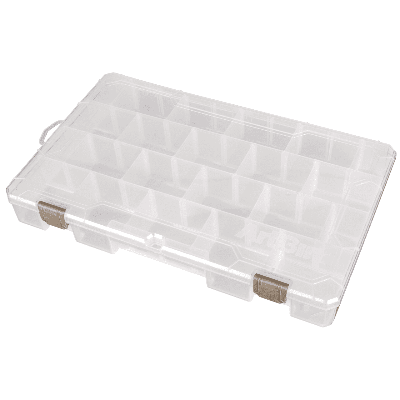 Large Clear Plastic Craft Organizer with Dividers