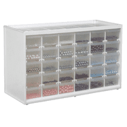 ArtBin, Store-In-Drawer Cabinet, 30 Compartment Drawers, White, Arts and Crafts Storage Case, 1 Piece, 6830PC