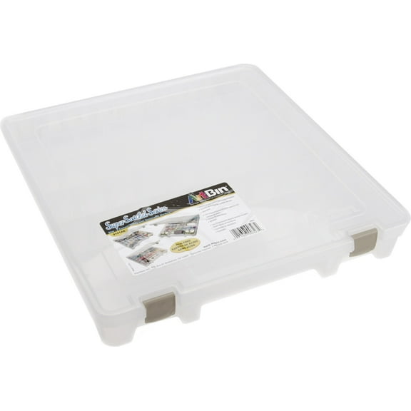 ArtBin, Slim, Removable Dividers, 8 Fixed Dividers, 20 Removable Dividers, Clear, Scrapbook Storage Case, 1Piece, 9101AB