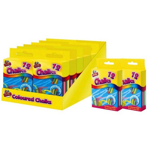 ArtBox Colour Chalks In Hanging Box (Pack Of 12)