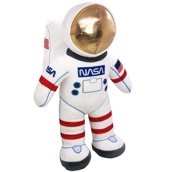 ArtCreativity 12" Plush Astronaut NASA & USA Flag Space Explorer, Soft Stuffed Toy for Toddlers Ages 3-5, Birthday Gift